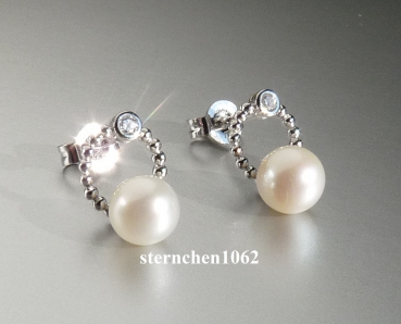 Viventy Earring * 925 Silver * Zirconia * Fresh water pearl * 783944