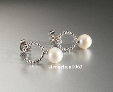 Viventy Earring * 925 Silver * Zirconia * Fresh water pearl * 783944