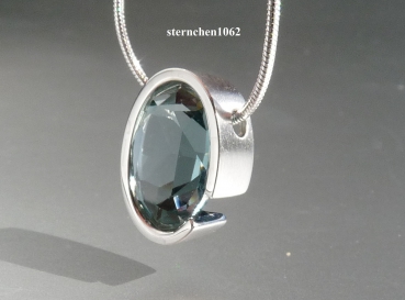 Preview: Halskette * Kette mit  Kristall - Anhänger * 925 Silber *