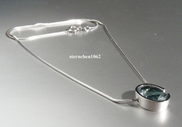 Preview: Halskette * Kette mit  Kristall - Anhänger * 925 Silber *
