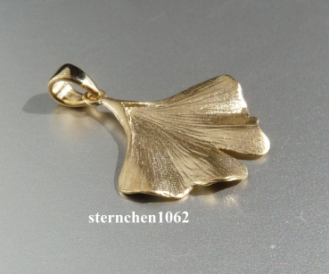 Ginkgoblatt Anhänger * 585 Gold