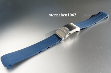 Preview: Davosa * Uhrenarmband * Argonautic Kautschuk Band * blau * 22 mm
