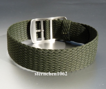 Eulit * Perlon * Durchzugsband Uhrenarmband * Baltic * Army-grün * 18 mm