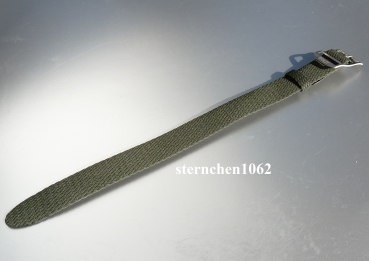 Preview: Eulit * Perlon * Durchzugsband Uhrenarmband * Baltic * Army-grün * 18 mm