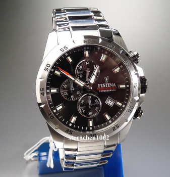 Preview: Festina * Herren Armbanduhr * Timeless Chronograph * Stahl * F20463/4