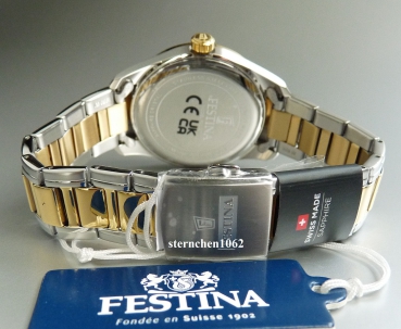 Festina * Men's wristwatch * Swiss Made * F20027/1 * Sapphire glass * bicolor * Quartz