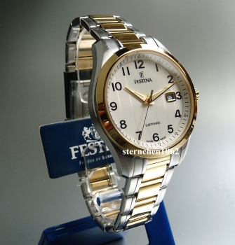 Preview: Festina * Herren Armbanduhr * Swiss Made * F20027/1 * Saphirglas * bicolor * Quarz