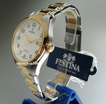 Preview: Festina * Herren Armbanduhr * Swiss Made * F20027/1 * Saphirglas * bicolor * Quarz