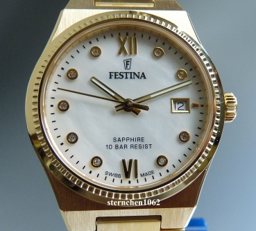 Festina * Women's wristwatch * Swiss Made * F20039/1 * Sapphire glass * Quartz
