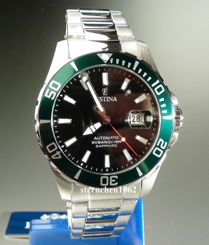 Preview: Festina * Herrenuhr * Diver Automatik * Stahl * Ref. F20531/2 * Saphirglas
