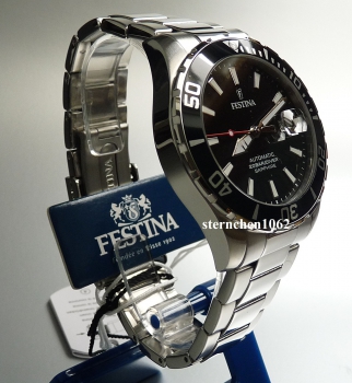 Preview: Festina * Herrenuhr * Diver Automatik * Stahl * Ref. F20531/4 * Saphirglas