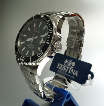 Preview: Festina * Herrenuhr * Diver Automatik * Stahl * Ref. F20531/4 * Saphirglas