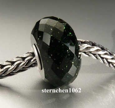 Preview: Trollbeads * Facettierter Grüner Goldstein * 12