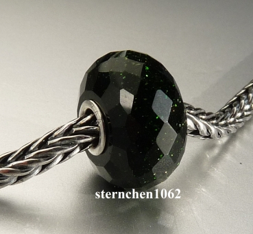 Preview: Trollbeads * Facettierter Grüner Goldstein * 14