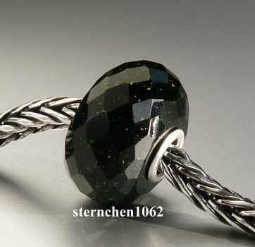Preview: Trollbeads * Facettierter Grüner Goldstein * 14