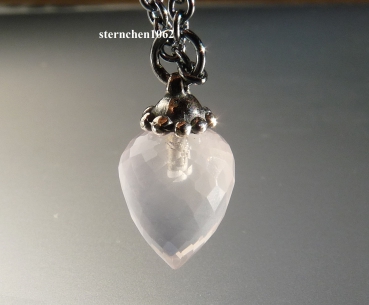 Preview: Trollbeads * Fantasy Necklace with Rose Quartz * 90 cm *