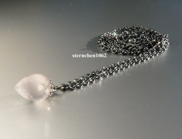 Preview: Trollbeads * Fantasy Halskette mit Rosenquarz * 120 cm