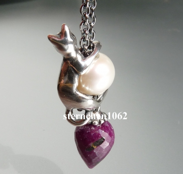 Preview: Original Trollbeads * Fantasy Kette mit Rubin * 90 cm *