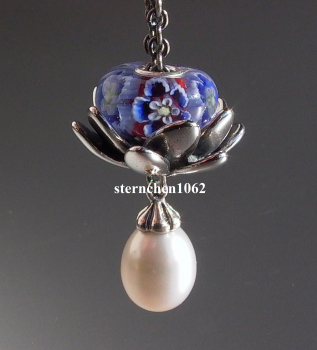 Preview: Trollbeads * Fantasy Halskette Perle * Gigantische Lotus * 90 cm * Limited Edition *