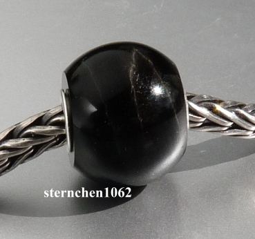 Preview: Trollbeads * Jumbo Rundes Schwarzes Tigerauge * 02 *