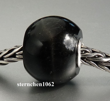 Preview: Trollbeads * Jumbo Rundes Schwarzes Tigerauge * 03 *