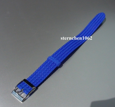 Preview: Eulit * Perlon * Durchzugsband Uhrenarmband * Palma * blau * 22 mm