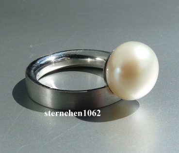 Preview: Viventy * Ring * 925 Silber * Süsswasserperle * Gr. 56