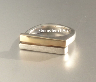 Unique * Ring * 925 Silver * 750 Gold