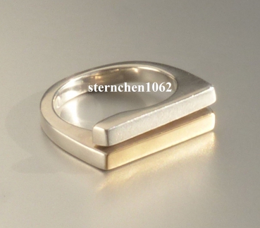 Unique * Ring * 925 Silver * 750 Gold