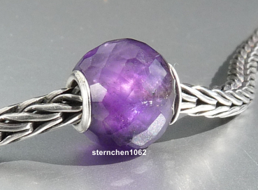 Trollbeads * Runder Amethyst, facettiert * 02