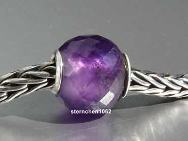 Preview: Trollbeads * Runder Amethyst, facettiert * 02