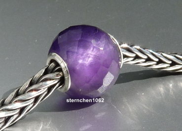 Trollbeads * Runder Amethyst, facettiert * 03