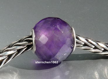Preview: Trollbeads * Runder Amethyst, facettiert * 03