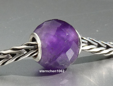 Trollbeads * Runder Amethyst, facettiert * 05