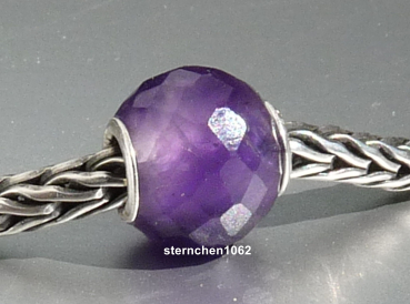 Preview: Trollbeads * Runder Amethyst, facettiert * 05