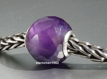 Preview: Trollbeads * Runder Amethyst, facettiert * 05