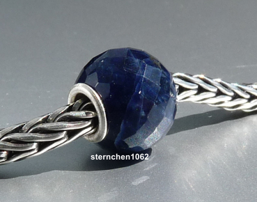 Trollbeads * Runder Blauer Sodalith, facettiert * 01