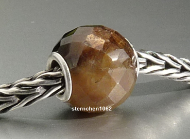 Trollbeads * Runder Brauner Saphir, facettiert * 01
