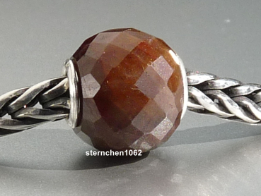 Trollbeads * Runder Brauner Saphir, facettiert * 04