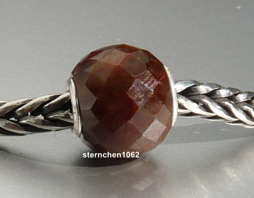 Preview: Trollbeads * Runder Brauner Saphir, facettiert * 04