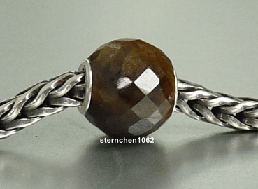 Preview: Trollbeads * Runder Brauner Saphir, facettiert * 06