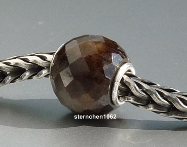 Preview: Trollbeads * Runder Brauner Saphir, facettiert * 09