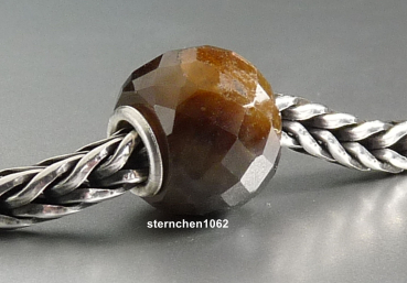 Trollbeads * Runder Brauner Saphir, facettiert * 11