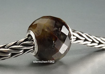 Trollbeads * Runder Brauner Saphir, facettiert * 12