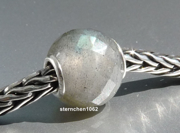 Preview: Trollbeads * Runder Labradorit, facettiert * 01
