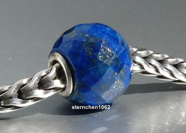 Trollbeads * Runder Lapislazuli, facettiert * 01