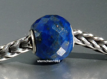 Preview: Trollbeads * Runder Lapislazuli, facettiert * 01