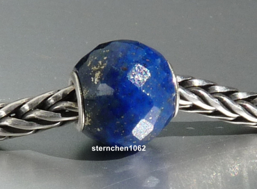 Preview: Trollbeads * Runder Lapislazuli, facettiert * 02
