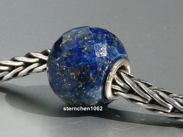Preview: Trollbeads * Runder Lapislazuli, facettiert * 03