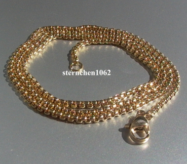 Traumfänger - Halskette * Stahl Gold Ionenplattiert * 50 cm
